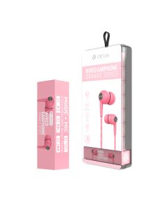 DEVIA Idrawer series wired earphone (8PCS/Set) - pink