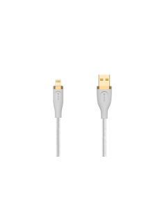 Devia Woven Cable Lightning (5V,2.4A 1.5M) - white