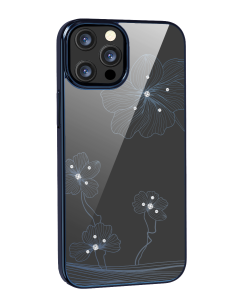 Devia Crystal Flora  Series Case for Iphone 13 - navy blue