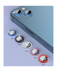 Devia Peak series lens protector (Diamond process) (2PCS) for Iphone 13 mini/13 - silver
