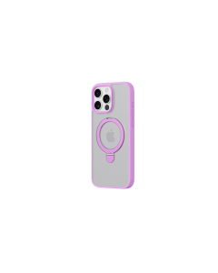 Devia Delight series magnetic case with bracket for Iphone 16 - pink