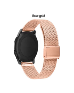 Devia Fashion sport braid button watch band(20) - rose gold