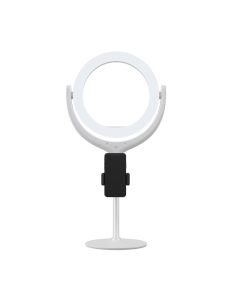 Devia Desktop Live Streaming Stand With Led Ring Light  (12" 40Cm) - white