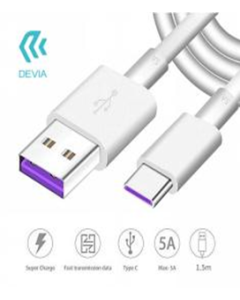 DEVIA Smart series super charge USB to TYPE-C Cable full compatible(5A,1.5M)
