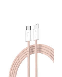 Devia Smart series C to C PD 60W fast Wowen cable (1M) - pink