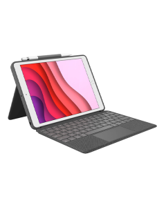 Logitech Combo Touch iPad 10,2 7/8/9.Gen QWERTY (IT) - Grey 